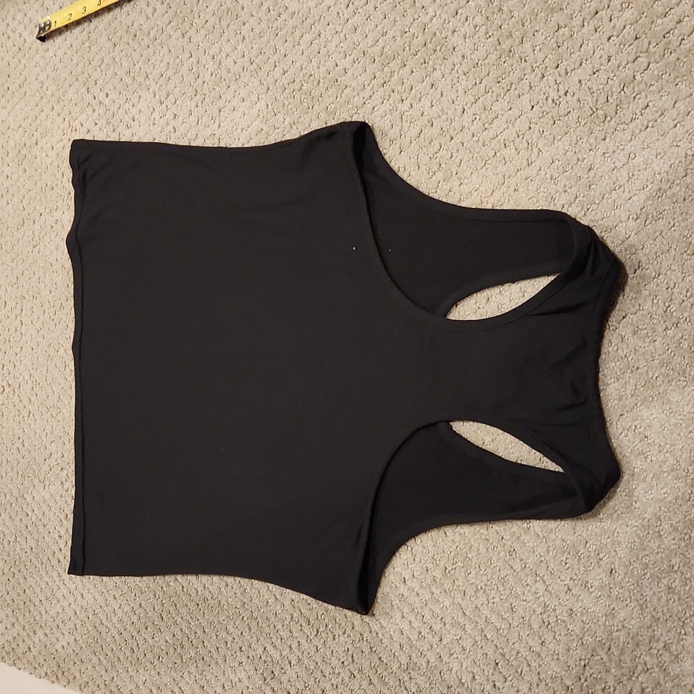 Plus Size Racerback black blouse 2X - Picture 8 of 8
